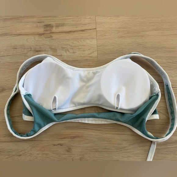 Zaful Teal and White Bikini Set - Picture 3 of 6